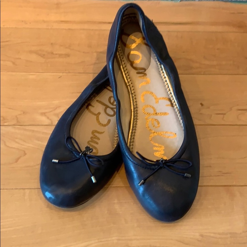 Size 7 Navy Blue Sam Edelman Felicia ballet flats
